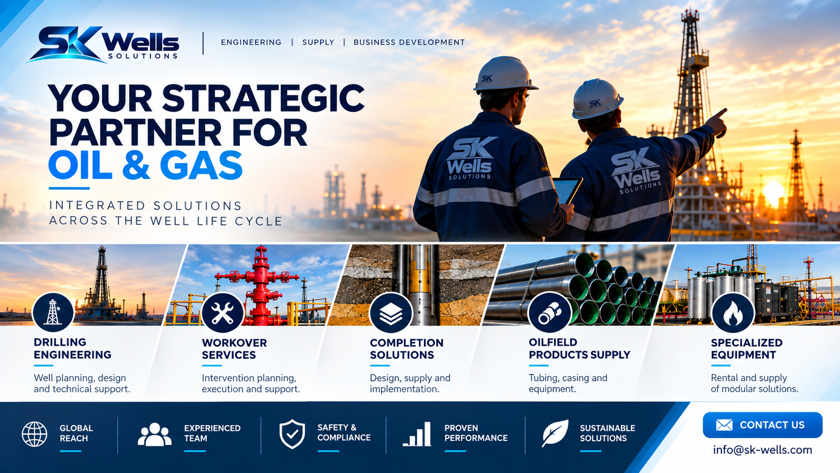 SK Wells Solutions — Strategic Partner for Oil & Gas